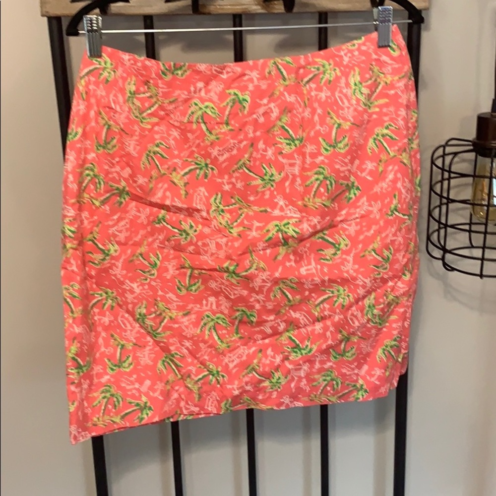 Lilly Pulitzer palm tree skirt